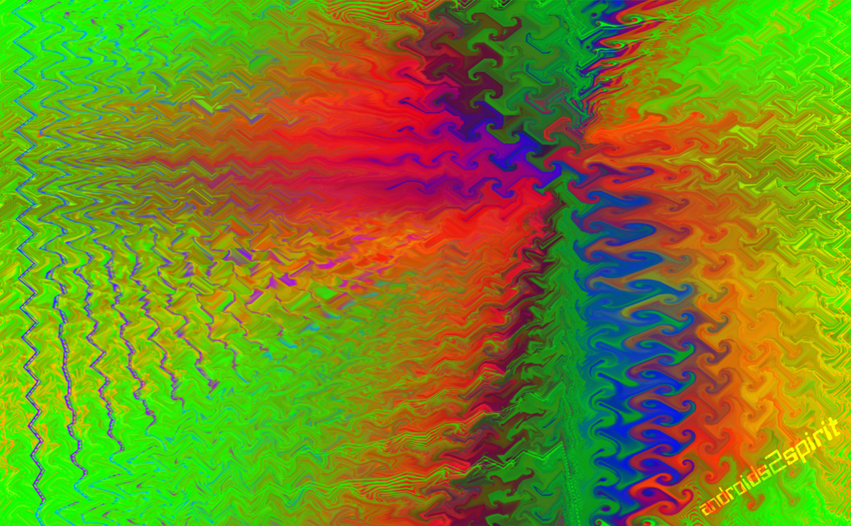 a2s digitales Kunstwerk Wavy Colors von Ernst Kautz